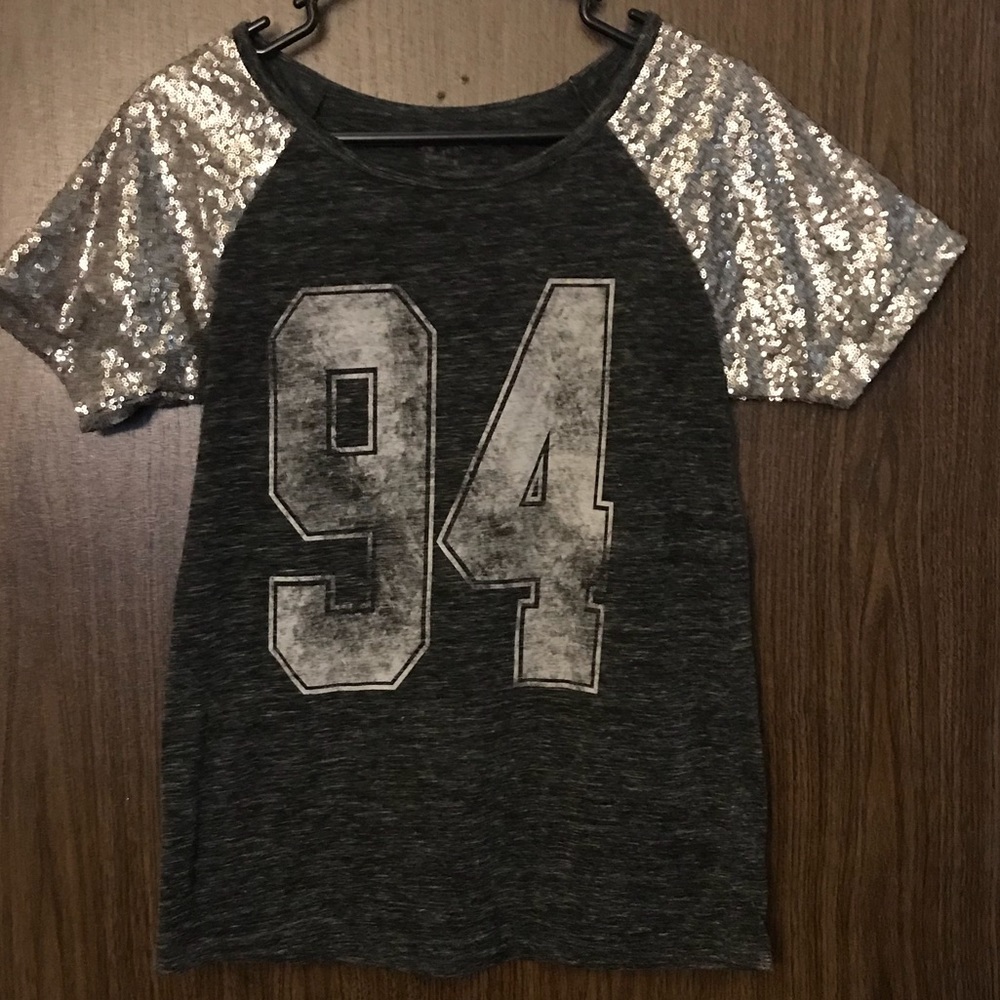 Sparkle Sequin Sleeve Top